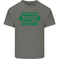 St Patricks Day Says Drink up Bitches Beer Kids T-Shirt Childrens Charcoal