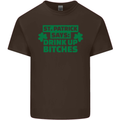 St Patricks Day Says Drink up Bitches Beer Mens Cotton T-Shirt Tee Top Dark Chocolate