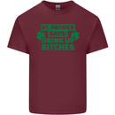 St Patricks Day Says Drink up Bitches Beer Mens Cotton T-Shirt Tee Top Maroon