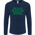 St Patricks Day Says Drink up Bitches Beer Mens Long Sleeve T-Shirt Navy Blue