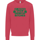 St Patricks Day Says Drink up Bitches Beer Mens Sweatshirt Jumper Heliconia