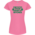 St Patricks Day Says Drink up Bitches Beer Womens Petite Cut T-Shirt Azalea