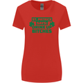 St Patricks Day Says Drink up Bitches Beer Womens Wider Cut T-Shirt Red