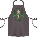 St Patricks Day Shake Your Shamrocks Cotton Apron 100% Organic Dark Grey