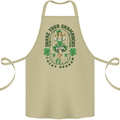 St Patricks Day Shake Your Shamrocks Cotton Apron 100% Organic Khaki