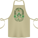 St Patricks Day Shake Your Shamrocks Cotton Apron 100% Organic Khaki