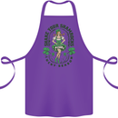 St Patricks Day Shake Your Shamrocks Cotton Apron 100% Organic Purple