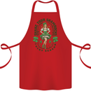 St Patricks Day Shake Your Shamrocks Cotton Apron 100% Organic Red