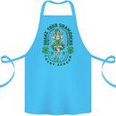 St Patricks Day Shake Your Shamrocks Cotton Apron 100% Organic Turquoise