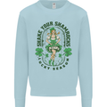 St Patricks Day Shake Your Shamrocks Kids Sweatshirt Jumper Light Blue
