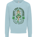 St Patricks Day Shake Your Shamrocks Kids Sweatshirt Jumper Light Blue