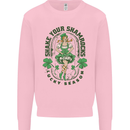 St Patricks Day Shake Your Shamrocks Kids Sweatshirt Jumper Light Pink
