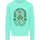 St Patricks Day Shake Your Shamrocks Kids Sweatshirt Jumper Peppermint