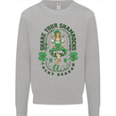 St Patricks Day Shake Your Shamrocks Kids Sweatshirt Jumper Sports Grey
