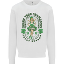 St Patricks Day Shake Your Shamrocks Kids Sweatshirt Jumper White
