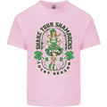 St Patricks Day Shake Your Shamrocks Kids T-Shirt Childrens Light Pink