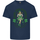 St Patricks Day Shake Your Shamrocks Kids T-Shirt Childrens Navy Blue