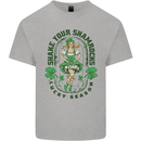 St Patricks Day Shake Your Shamrocks Kids T-Shirt Childrens Sports Grey