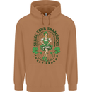 St Patricks Day Shake Your Shamrocks Mens 80% Cotton Hoodie Caramel Latte