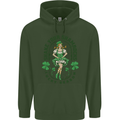 St Patricks Day Shake Your Shamrocks Mens 80% Cotton Hoodie Forest Green