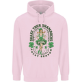 St Patricks Day Shake Your Shamrocks Mens 80% Cotton Hoodie Light Pink