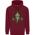 St Patricks Day Shake Your Shamrocks Mens 80% Cotton Hoodie Maroon