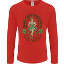 St Patricks Day Shake Your Shamrocks Mens Long Sleeve T-Shirt Red