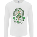 St Patricks Day Shake Your Shamrocks Mens Long Sleeve T-Shirt White