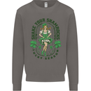 St Patricks Day Shake Your Shamrocks Mens Sweatshirt Jumper Charcoal