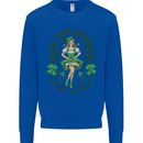St Patricks Day Shake Your Shamrocks Mens Sweatshirt Jumper Royal Blue