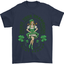 St Patricks Day Shake Your Shamrocks Mens T-Shirt 100% Cotton Navy Blue