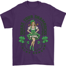 St Patricks Day Shake Your Shamrocks Mens T-Shirt 100% Cotton Purple