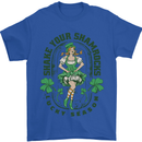 St Patricks Day Shake Your Shamrocks Mens T-Shirt 100% Cotton Royal Blue