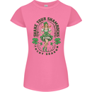 St Patricks Day Shake Your Shamrocks Womens Petite Cut T-Shirt Azalea