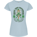 St Patricks Day Shake Your Shamrocks Womens Petite Cut T-Shirt Light Blue