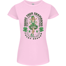 St Patricks Day Shake Your Shamrocks Womens Petite Cut T-Shirt Light Pink