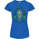 St Patricks Day Shake Your Shamrocks Womens Petite Cut T-Shirt Royal Blue