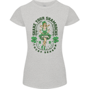 St Patricks Day Shake Your Shamrocks Womens Petite Cut T-Shirt Sports Grey