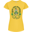 St Patricks Day Shake Your Shamrocks Womens Petite Cut T-Shirt Yellow