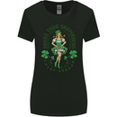 St Patricks Day Shake Your Shamrocks Womens Wider Cut T-Shirt Black