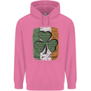 St Patricks Day Shamrock 3 Leaf Clover Childrens Kids Hoodie Azalea