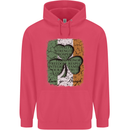St Patricks Day Shamrock 3 Leaf Clover Childrens Kids Hoodie Heliconia
