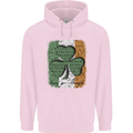 St Patricks Day Shamrock 3 Leaf Clover Childrens Kids Hoodie Light Pink