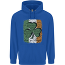 St Patricks Day Shamrock 3 Leaf Clover Childrens Kids Hoodie Royal Blue