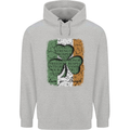 St Patricks Day Shamrock 3 Leaf Clover Childrens Kids Hoodie Sports Grey