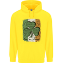 St Patricks Day Shamrock 3 Leaf Clover Childrens Kids Hoodie Yellow