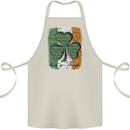 St Patricks Day Shamrock 3 Leaf Clover Cotton Apron 100% Organic Natural