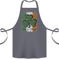 St Patricks Day Shamrock 3 Leaf Clover Cotton Apron 100% Organic Steel