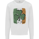 St Patricks Day Shamrock 3 Leaf Clover Kids Sweatshirt Jumper White