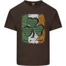 St Patricks Day Shamrock 3 Leaf Clover Kids T-Shirt Childrens Chocolate